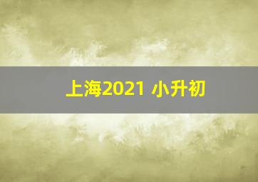 上海2021 小升初